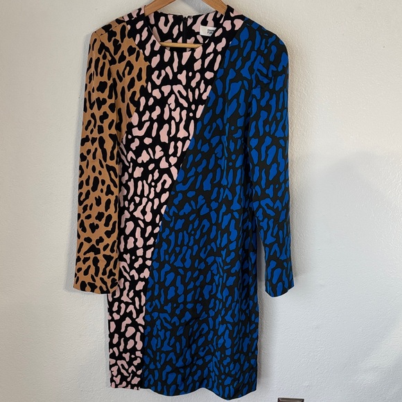 🆕 DVF‎ Leopard Belmont Dress - Picture 2 of 8